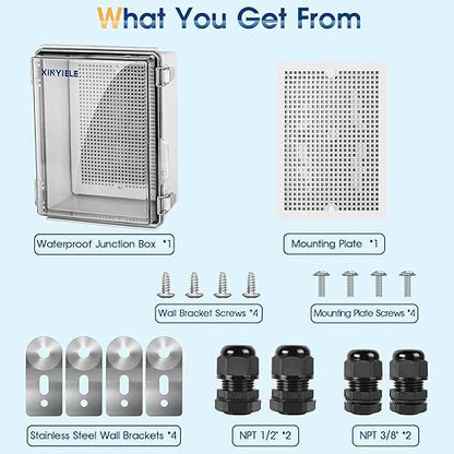 Waterproof Outdoor Project ABS Plastic Junction Box IP67 Weatherproof Dustproof - Image 7