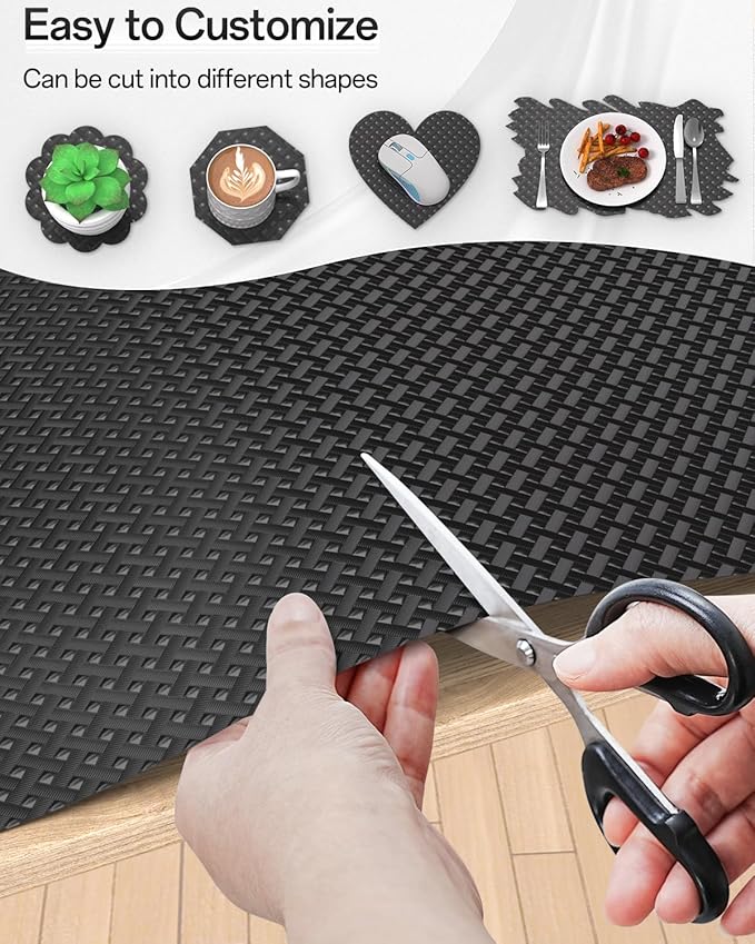 Shelf and Drawer Liner for Kitchen Cabinet, Non-Adhesive 18in x 120in - Image 6