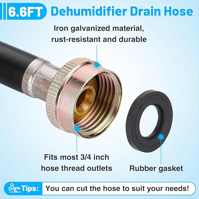 Leakproof Dehumidifier Drain Hose 3/4" FHT - Image 4