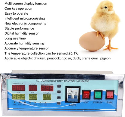 XM-18G Egg Incubator Controller Intelligent Six-Screen Six-Display Temperature - Image 4