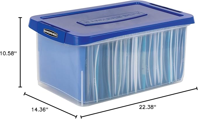 Bankers Box Heavy Duty 20" Plastic Letter File Box - Image 9