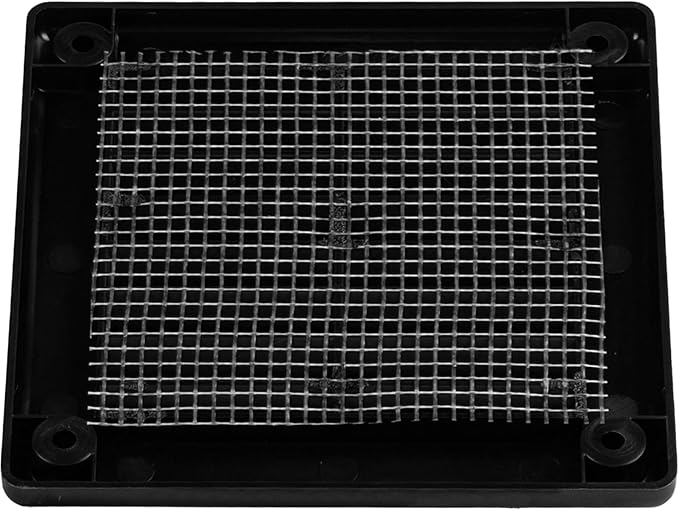 5-Pack 4" x 4" Square Air Vent Cover – Black Plastic Vent Deflector - Image 9