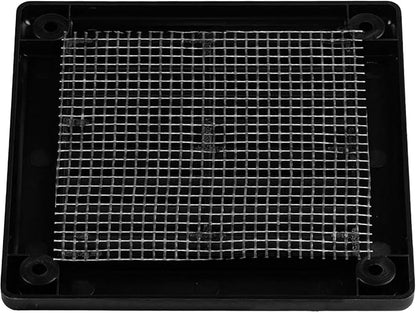 5-Pack 4" x 4" Square Air Vent Cover – Black Plastic Vent Deflector - Image 9
