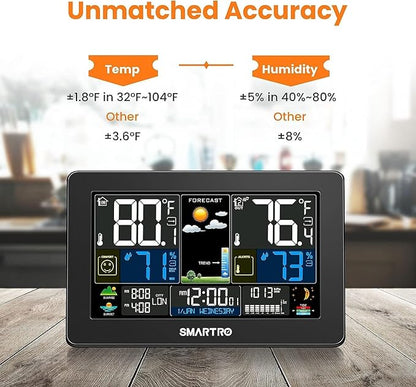 SMARTRO Weather Station Wireless Indoor Outdoor Thermometer - Image 3