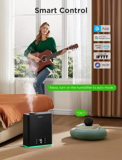 GoveeLife Smart Humidifiers for Bedroom Large Room, Top-Fill Cool Mist 6L WiFi - Image 2