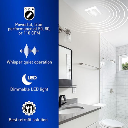 Panasonic WhisperFit Ceiling Mount Bathroom Exhaust Fan - Image 5