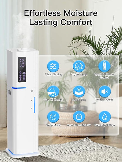 10L/2.64Gal Humidifiers for Bedroom, Top Fill Quiet Ultrasonic Cool Mist - Image 4