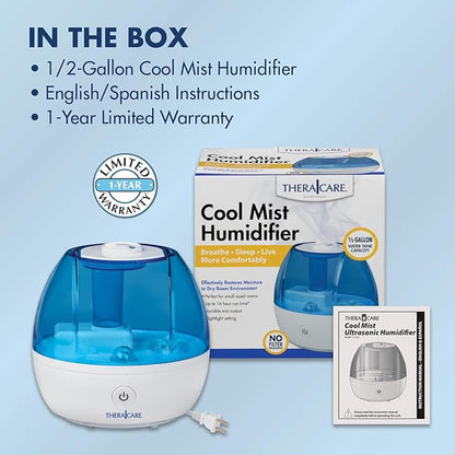Thera|Care Cool Mist Ultrasonic Humidifier | - Image 8