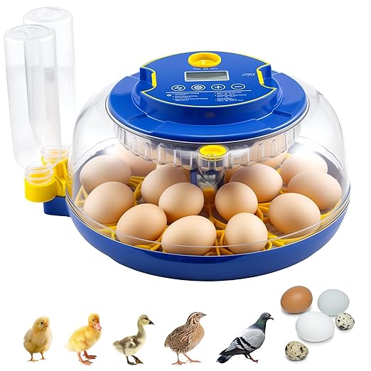 18 Egg Incubator Automatic Egg Turner Temperature & Humidity Control, Incubators by Soiiw