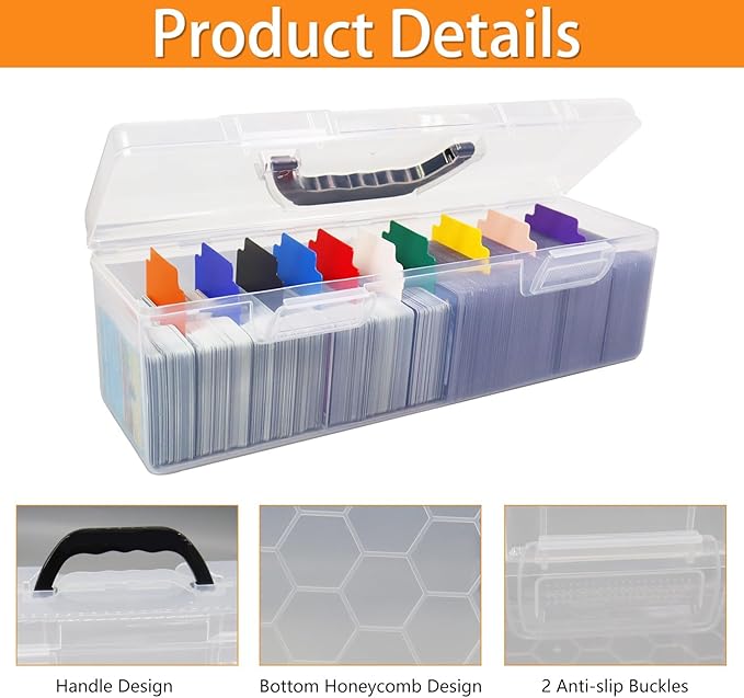 2 Pack Plastic Card Storage Box - Image 4