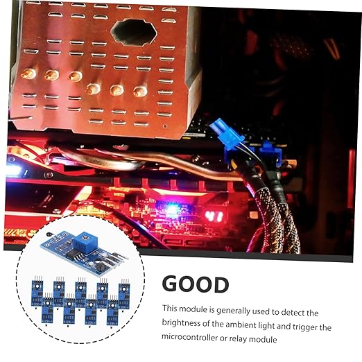 DOITOOL 20pcs Pin Thermosensitive Relay Modules Photoresistor Module Detection - Image 3