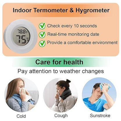 10 Pack Mini Hygrometer Thermometer - Image 2