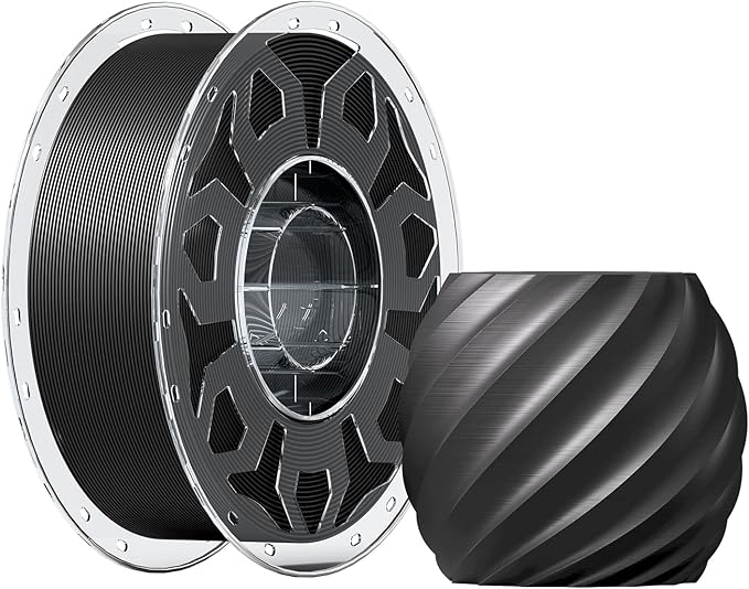 Creality PLA Filament 1.75mm Black, 3D Printer Filament 1kg Spool, High by CREALITYFALCONLASERENGRAVER