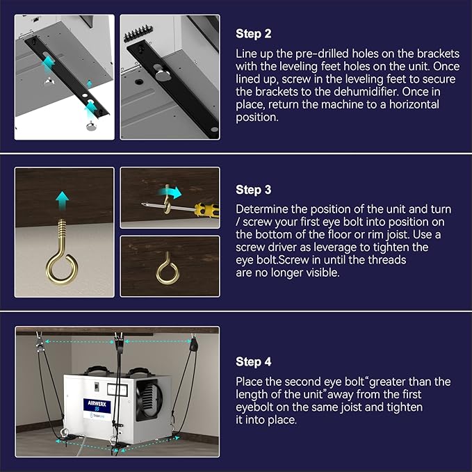 BaseAire Dehumidifier Hanging Kit - Image 5
