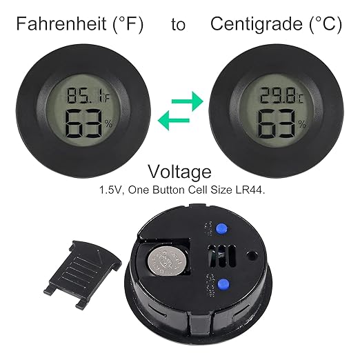 6-Pack Mini Hygrometer Thermometer Digital LCD Monitor Indoor/Outdoor Humidity - Image 3
