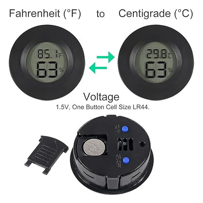 6-Pack Mini Hygrometer Thermometer Digital LCD Monitor Indoor/Outdoor Humidity - Image 3