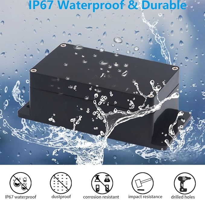Project Box ABS Black Electrical Boxes IP67 Outdoor Waterproof Box Electronic - Image 4