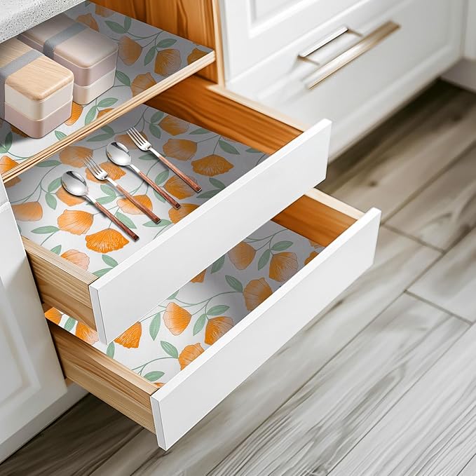 12" W x 120" L Floral Drawer and Shelf Liner - Image 7