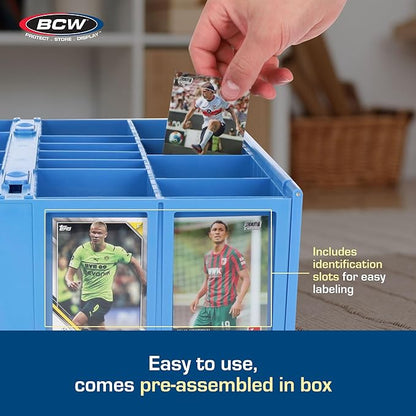 BCW Collectible Card Bin – Blue | Holds 3200 Cards | Includes 4 Dividers | - Image 5