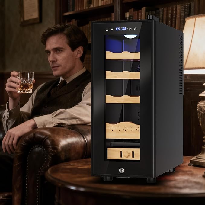 Electric Humidor-35L Cooling & Heating Humidor, Smart Touch Control Humidity & - Image 5