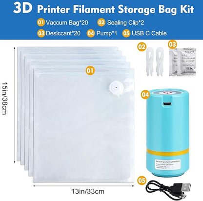 Upgraded PLA Filament Storage Bags Kit - Image 2