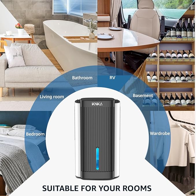 Dehumidifier, 95 OZ Water Tank, Quiet Dehumidifier - Image 9