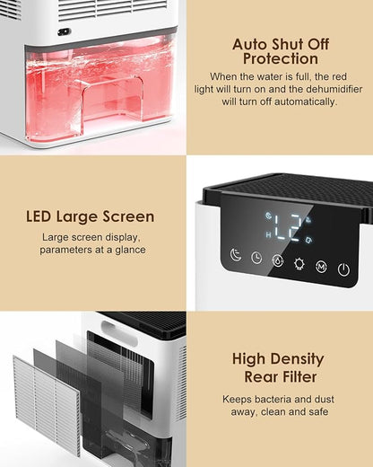 Dehumidifier, 75 OZ Quiet Dehumidifier - Image 7