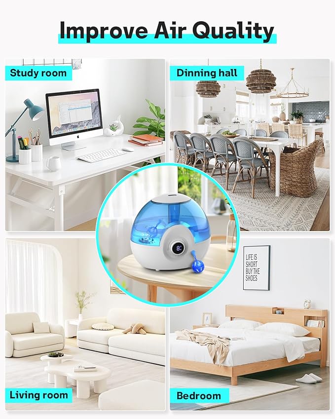 Leemone Humidifier Cleaner 12 Pack, Demineralization Cleaning Ball, Works in - Image 7