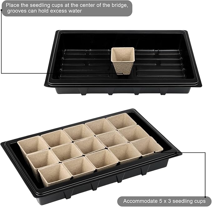 Aodaer 193 Pack Seed Starter Kit Including Seed Starter Tray Peat Pots - Image 4