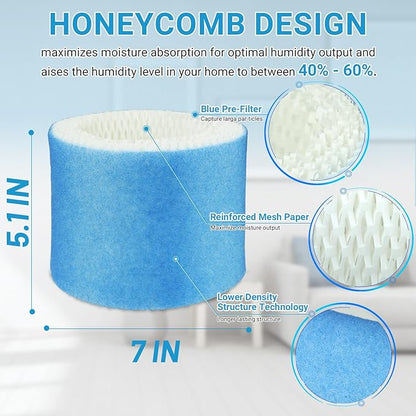 Lemige 6 Pack Upgraded HAC-504 Humidifier Filters - Image 7