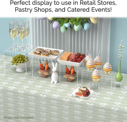 Marketing Holders Acrylic Riser Display Stands 2" Through 8" High 7 Pieces - Image 3