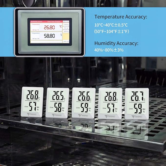 DOQAUS Digital Hygrometer Indoor Thermometer Humidity Gauge Room Thermometer - Image 7