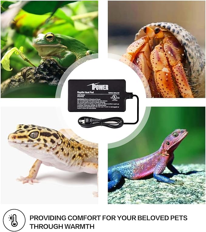 iPower 4"x7" Reptile Heat Mat Under Tank Terrarium Heater Warmer Heating Pad - Image 6