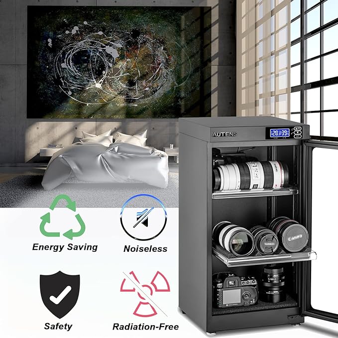 AUTENS 50L Dehumidifying Dry Cabinet Box, Digital Control Noiseless and Energy - Image 4