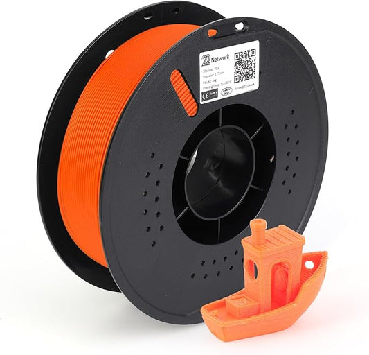 22 Network PLA 3D Printer Filament 1.75mm, 1kg Spool, Dimensional Accuracy by Home