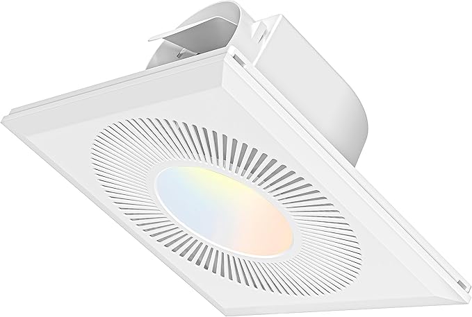 Bathroom Exhaust Fan with Light: 165CFM Shower Bathroom Vent Fan with 11.8IN by FWASTT