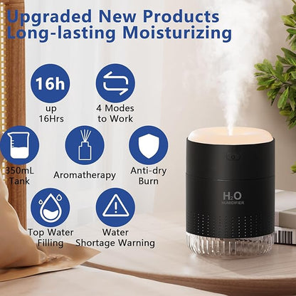 Colorful Mini Humidifier, USB Rechargeable Humidifier, small humidifier - Image 2
