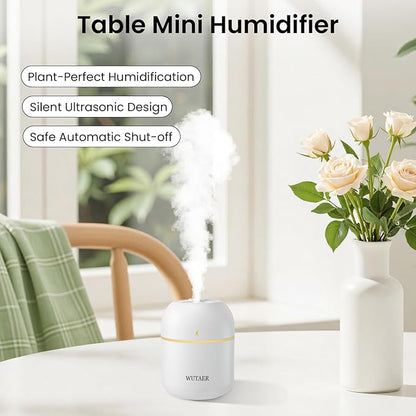 Portable Small Humidifier, WUTAER USB Personal Desktop Humidifier - Image 3