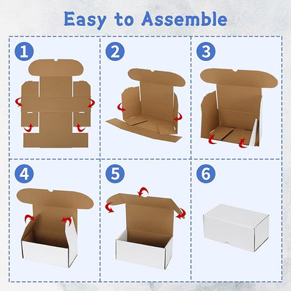 EXYGLO Trading Card Storage Box 25 Pack 340 Count 20pt, 7.1x3.8x2.9 Inch White - Image 6