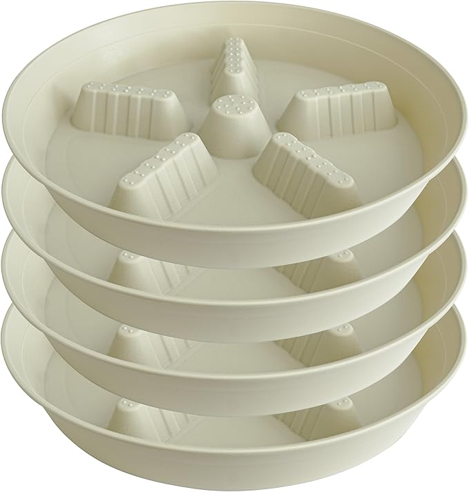 4 Pack Plant Saucer 14 inch, Plastic Plant Saucers by Unknown