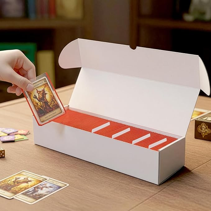 Bulk 400 Capacity Card Toploaders Storage Box, in Total 25 Pack All White - Image 2