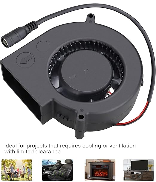 GDSTIME 97mm x 33mm DC Blower, 110V 220V AC Powered Fan 9733 - Image 4