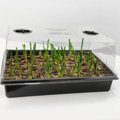 4-Pack Seed Starter Trays with 5'' Tall Humidity Domes – Reusable Plant - Image 7
