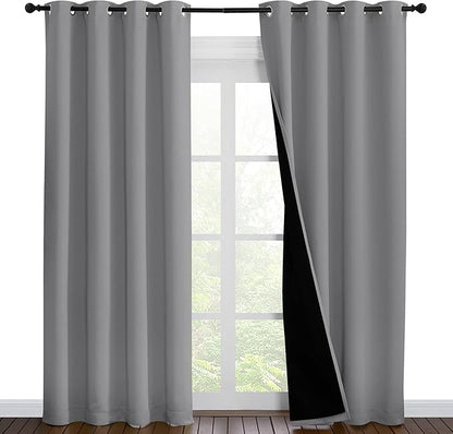 NICETOWN Full Shade Curtain Panels, Pair of Energy Smart & Noise Blocking Out by NICETOWN