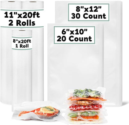 Avid Armor Vacuum Sealer Bags & Rolls – Heavy Duty, Pre-Cut & Custom-Sized by AvidArmor