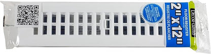 Decor Grates PL212-WH 2-Inch by 12-Inch Plastic Floor Register - Image 6