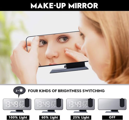 Projection Alarm Clock for Bedrooms Ceiling, Digital Clock Radio - Image 9
