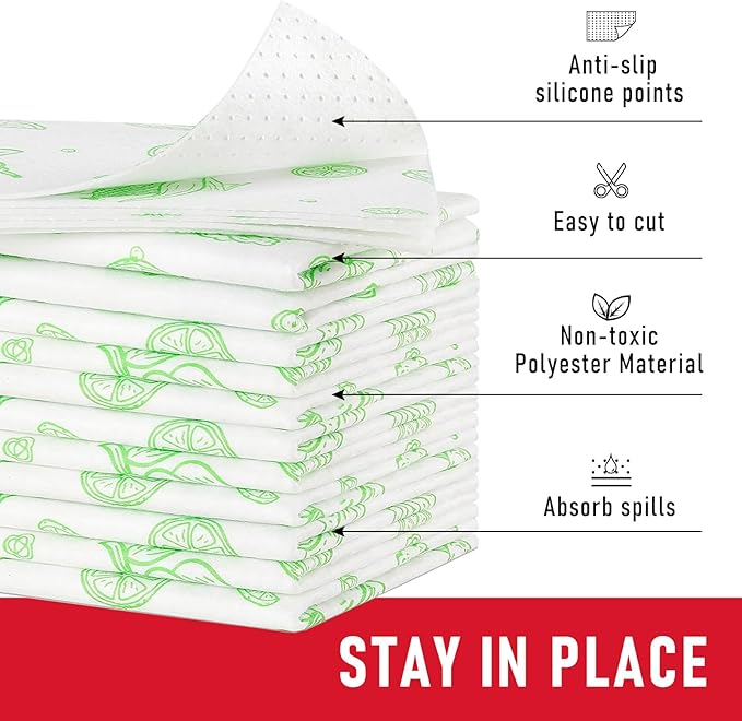Cooyes Refrigerator Liners, Premium Absorbent Fridge Mats Non-Slip Washable - Image 7