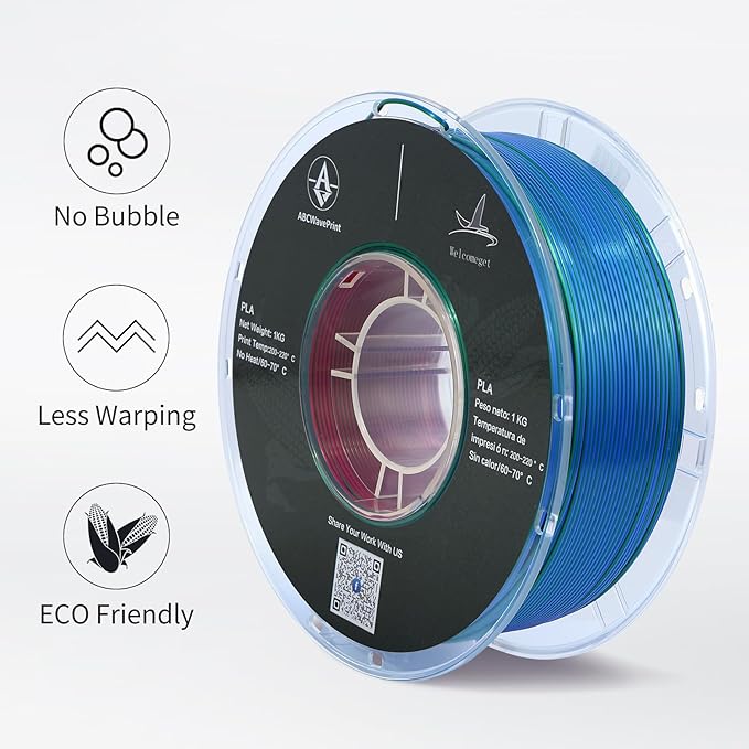 PLA 3D Printer Filament, Triple Color Silk PLA Filament, Dimensional Accuracy - Image 4
