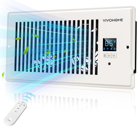 VIVOHOME 4"x10" Opening Smart Vent Register Booster Fan by VIVOHOME